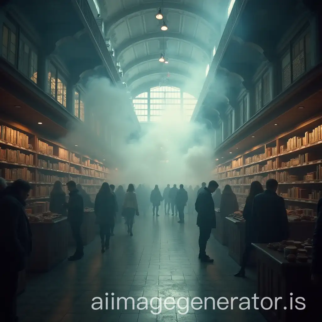 Department-Store-Interior-Filled-with-Smoke