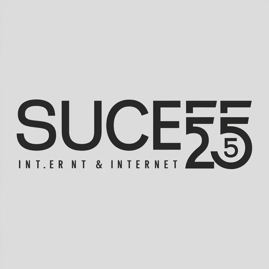 LOGO Design for SUCCEFF 25 Vector Style with S25 Symbol and Modern Internet Industry Theme