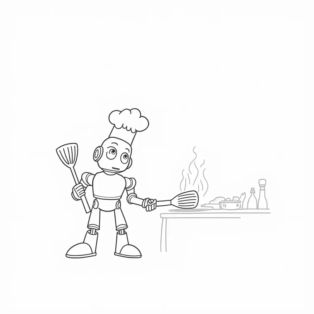 Playful-Robot-Chef-Cooking-in-a-Kitchen