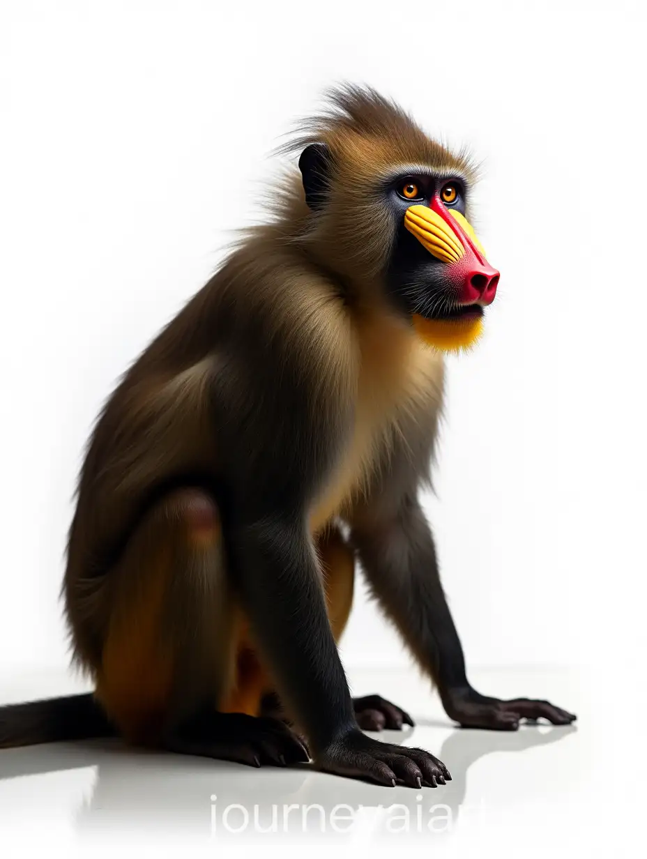 Majestic-Mandrill-Portrait-with-Vibrant-Facial-Markings