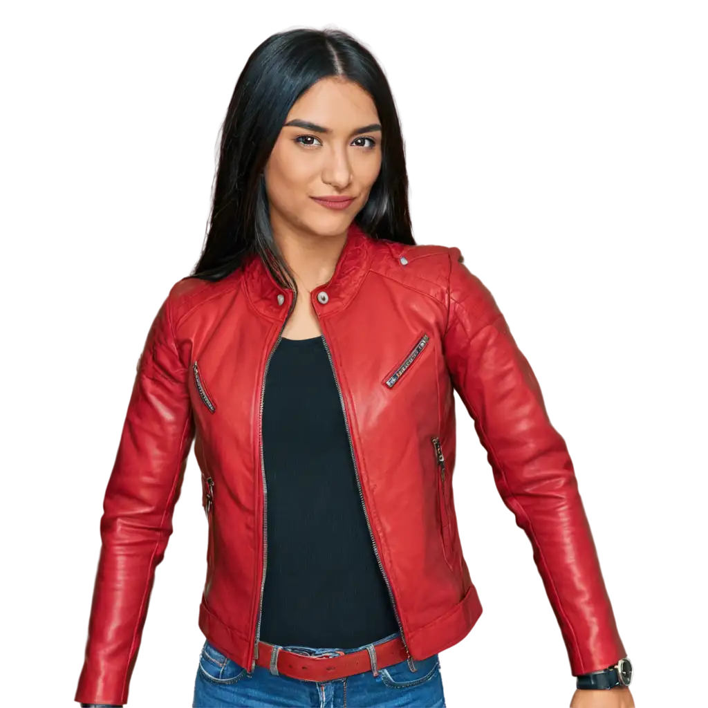 Showcase-Your-Style-with-a-Stunning-Red-Leather-Jacket-PNG-Image