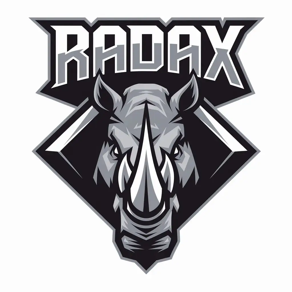 LOGO Design for Radax Rhino and Console Mix in Vector Style for Entertainment Industry