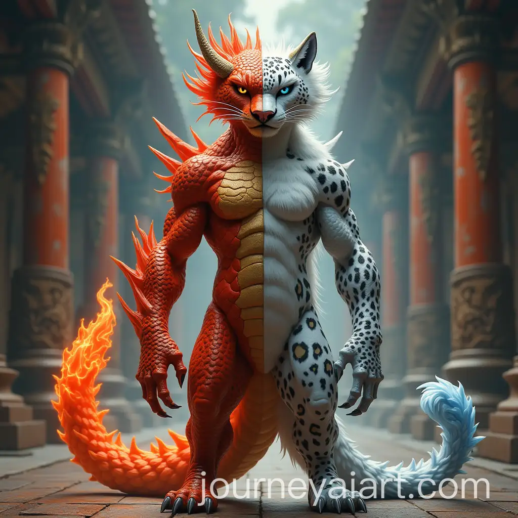 Anthropomorphic-DragonLeopard-Hybrid-with-Mystical-Temple-Background
