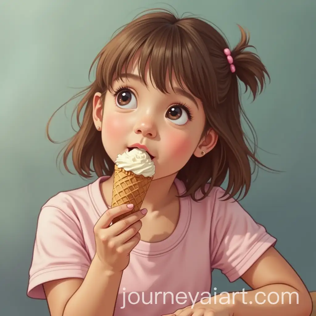 Girl-Enjoying-Ice-Cream-in-a-Bright-Outdoor-Setting