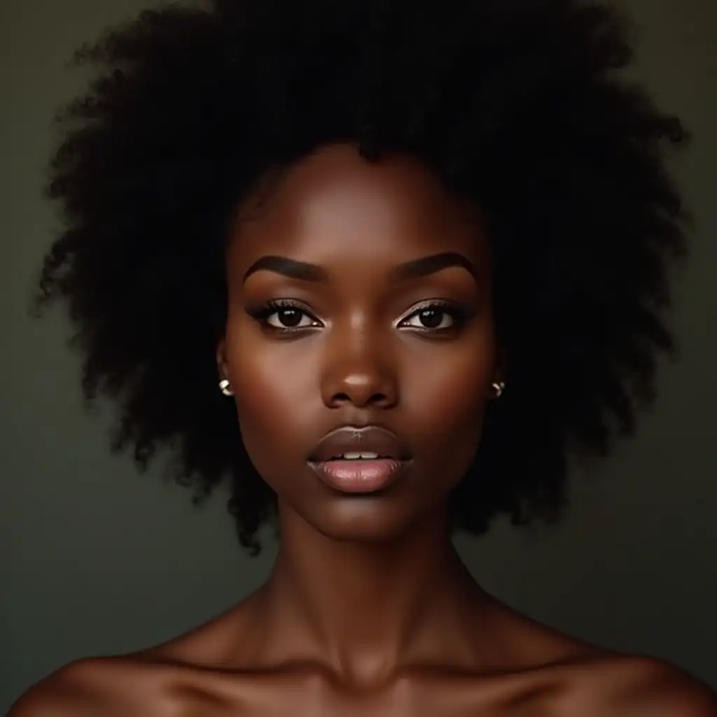 a black mix woman in the baecah a frontal picture and very realist image hd