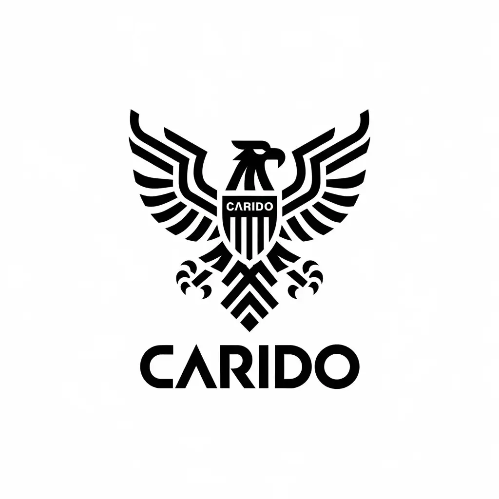 LOGO Design for Carido Majestic Eagle Symbol with Vector Aesthetics