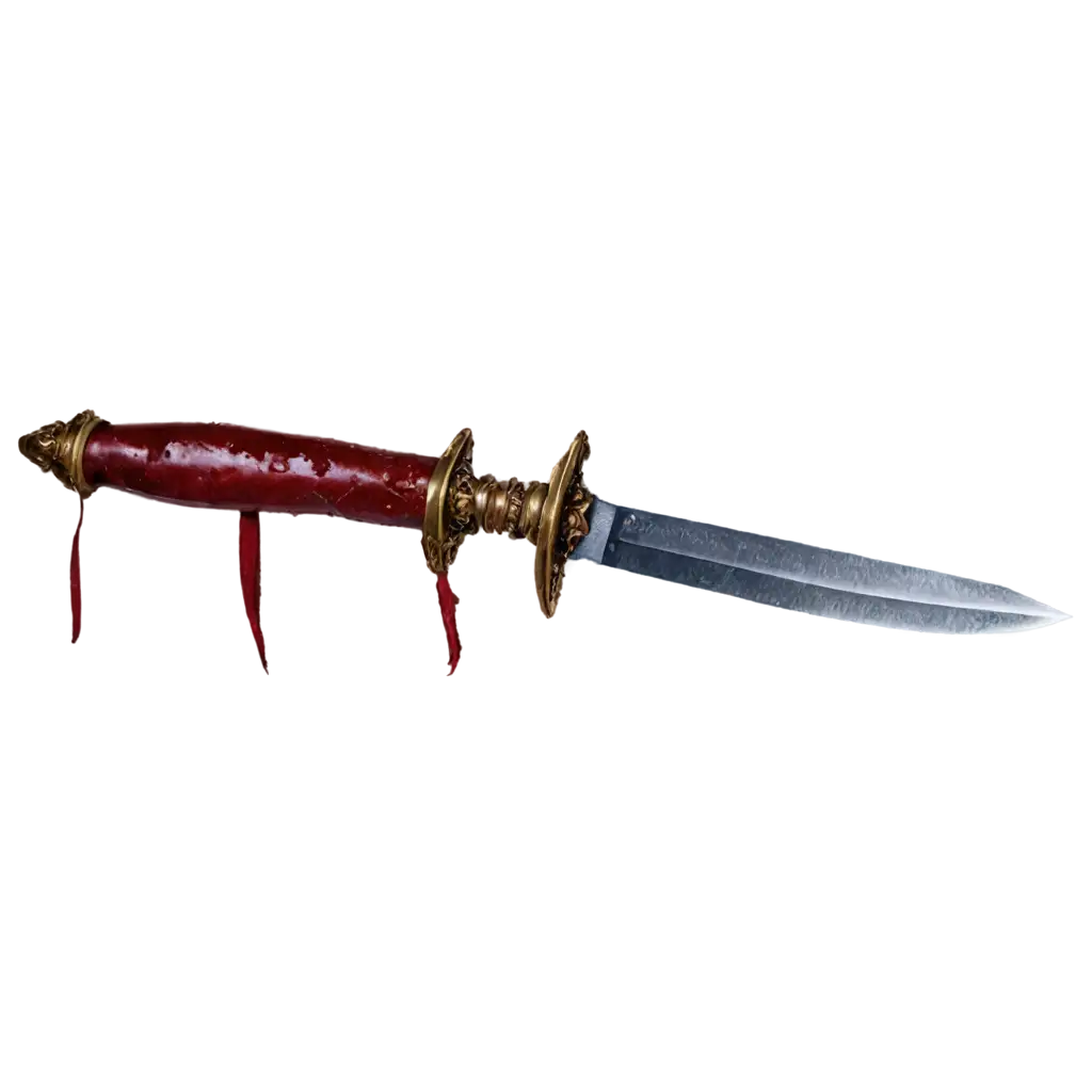 A dagger with some blood related to Macbeth