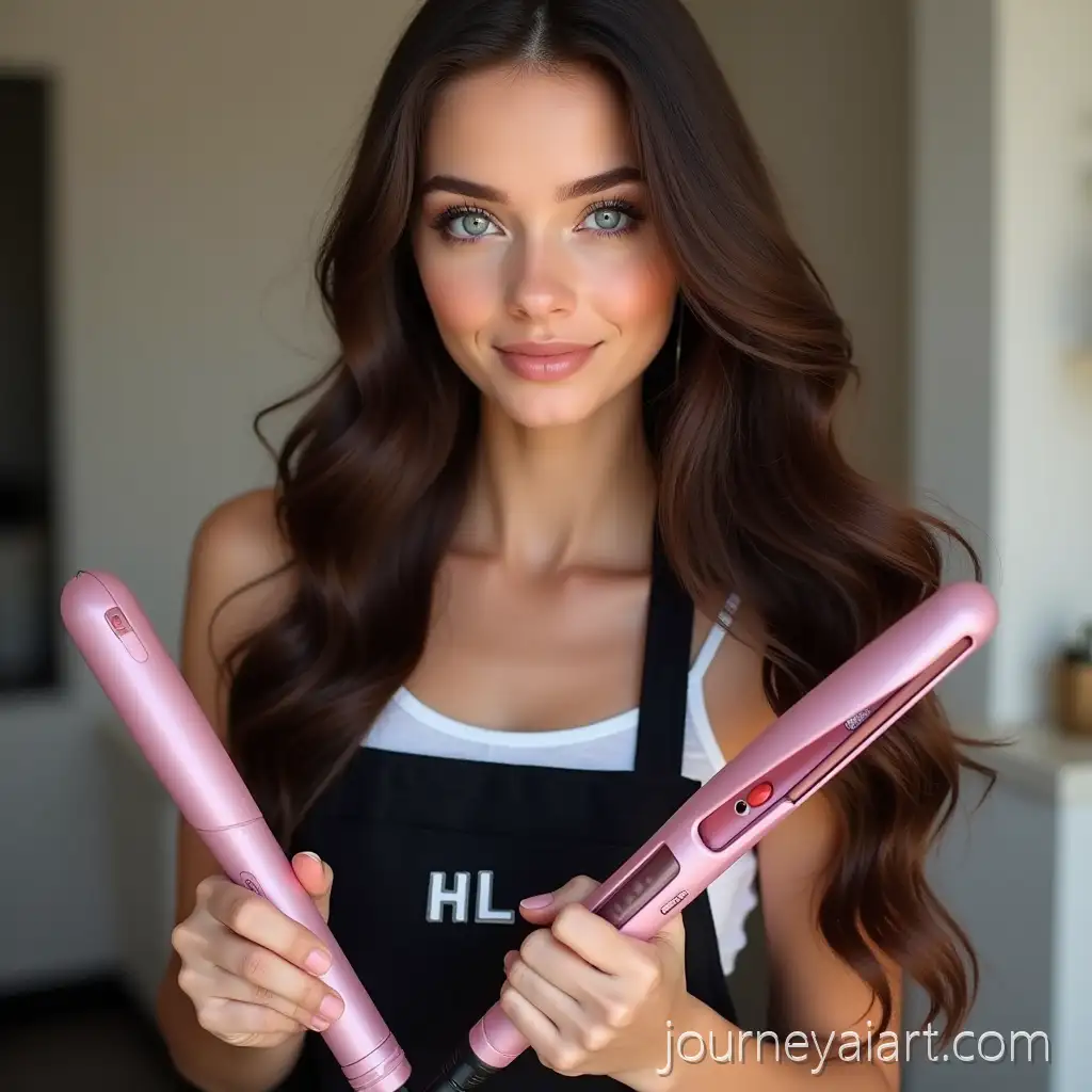 Young-Female-Hairdresser-Mastering-Keratin-Treatment-with-Pink-Hair-Iron