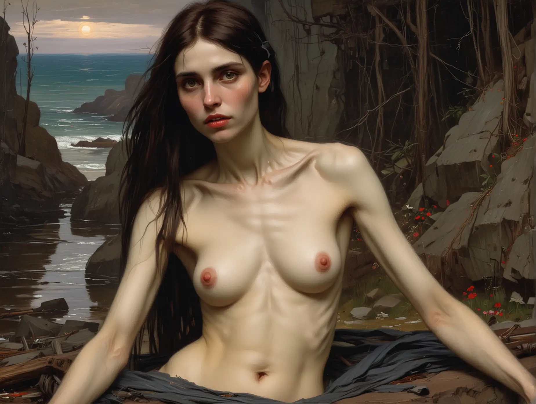 John-William-Waterhouse-Portrait-of-a-Topless-Undead-Woman