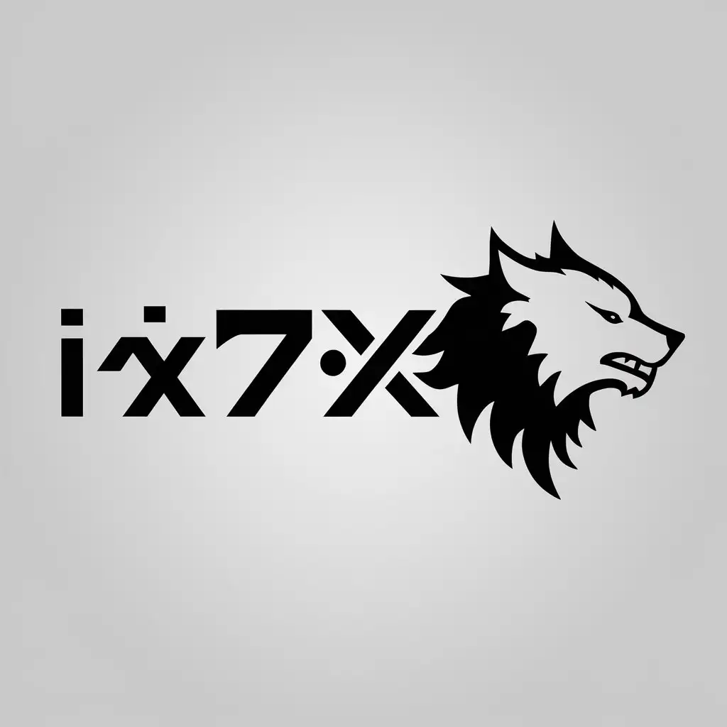 LOGO Design for 7X Wolf Symbol with Modern Technology Theme