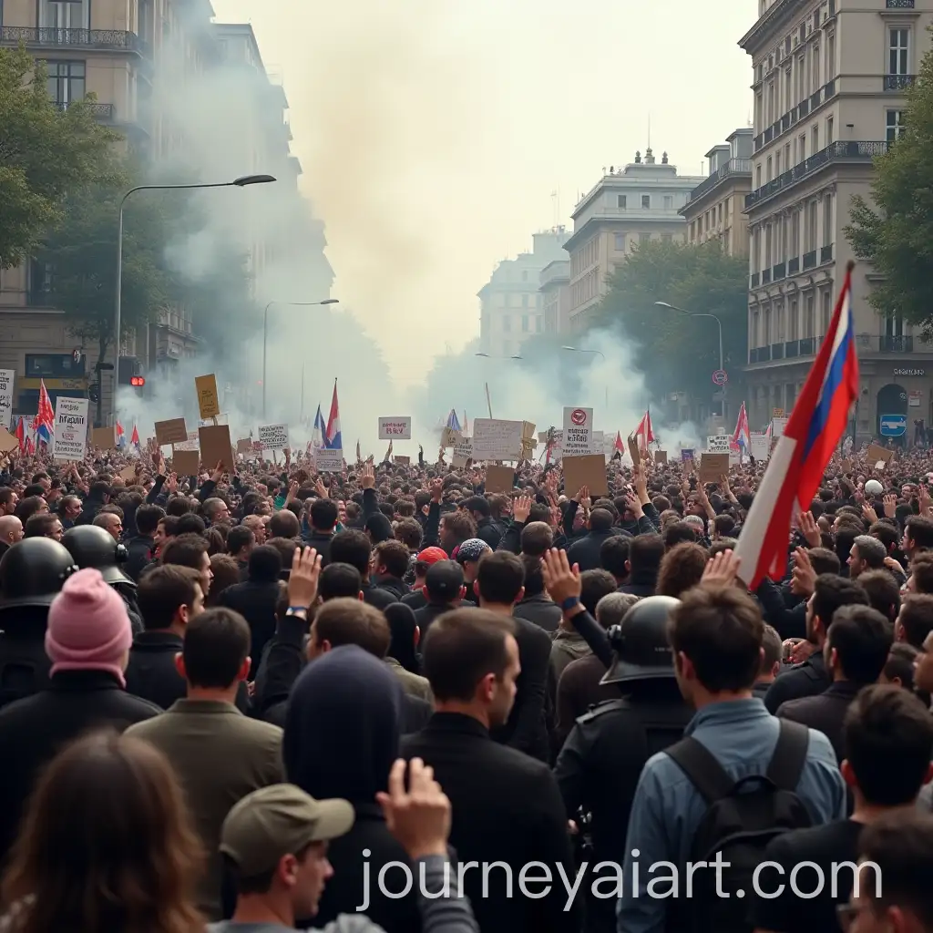 Powerful-Mass-Protest-for-Justice-in-a-Large-City