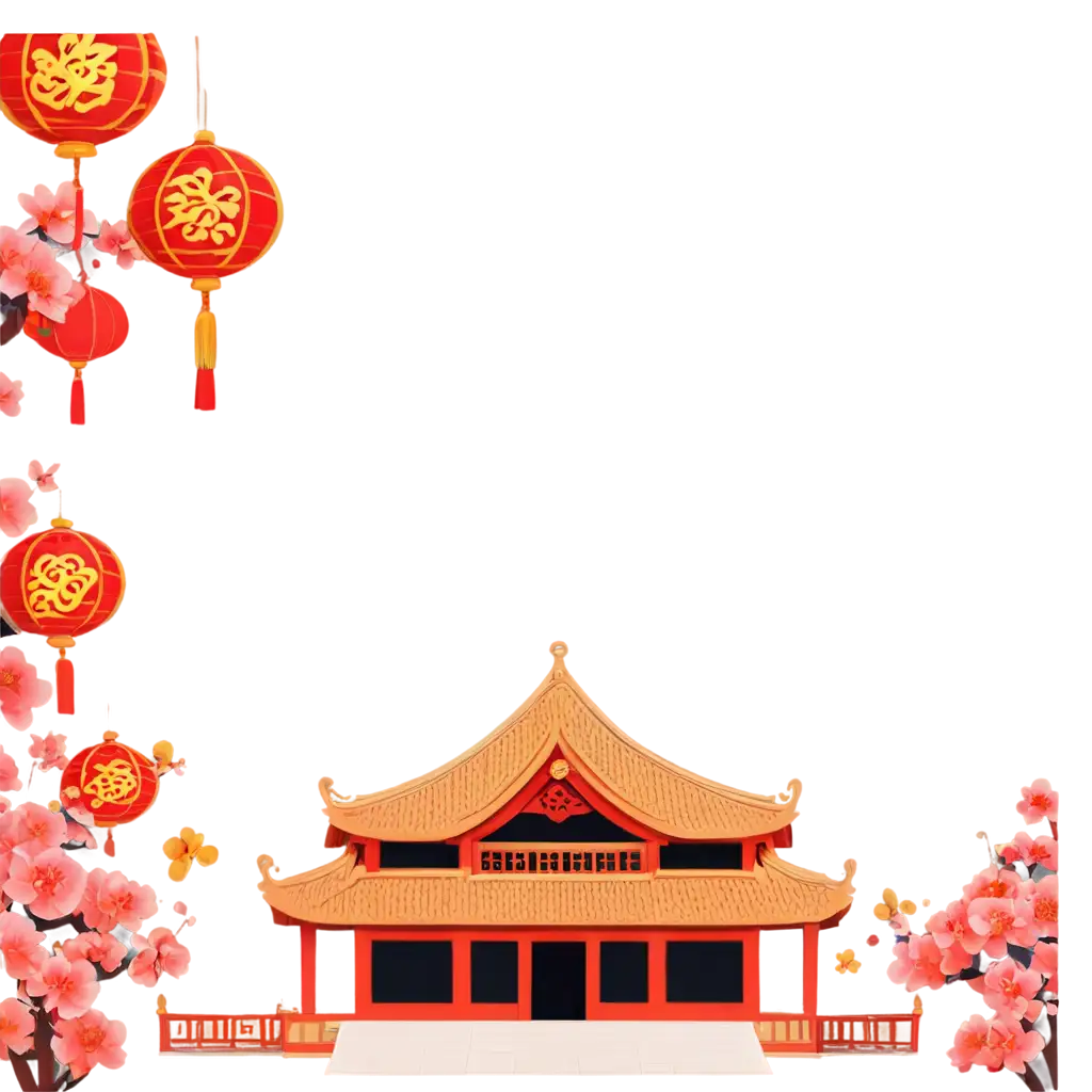 Chinese-New-Year-House-PNG-A-Vibrant-Chinese-New-Year-Theme-for-Your-Designs