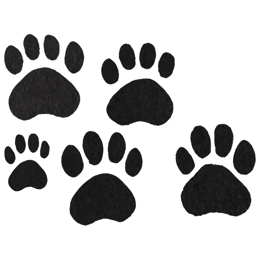 HighQuality-PNG-Image-of-Stylized-Dog-Footprints-Creative-and-Clear-Visuals