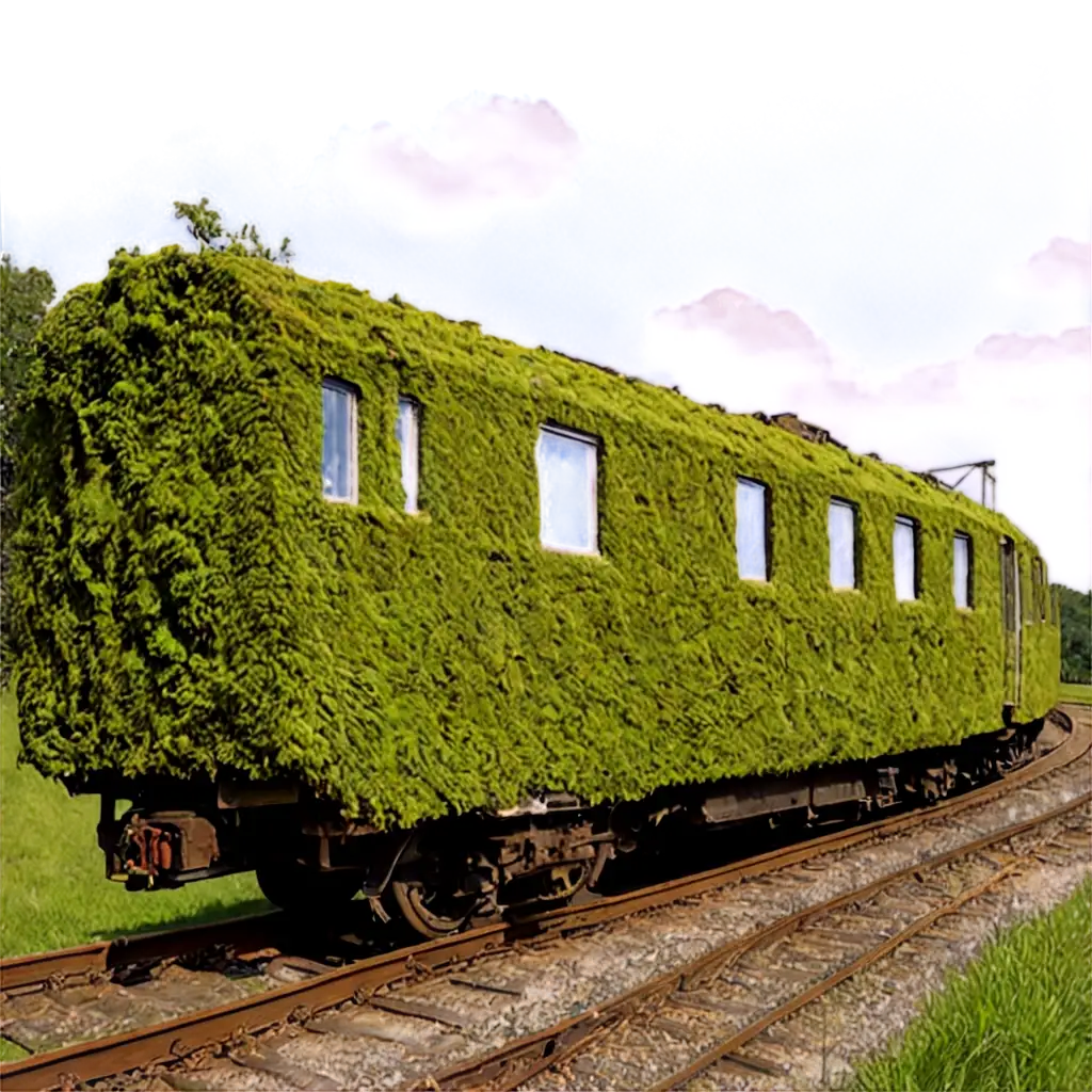 Train-Covered-in-Moss-PNG-Image-HighQuality-Digital-Art-for-Various-Applications