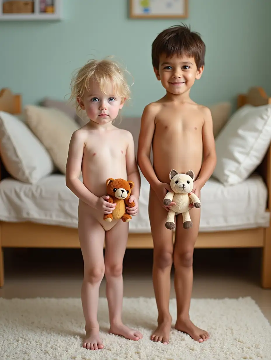 Young-Children-in-Preschool-Classroom-with-Stuffed-Animals