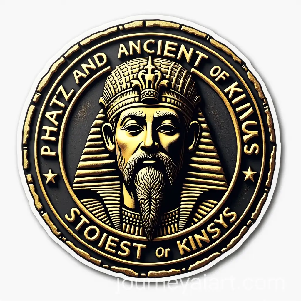 Ancient-Kings-Stamp-Sticker-Design-with-Historic-Details