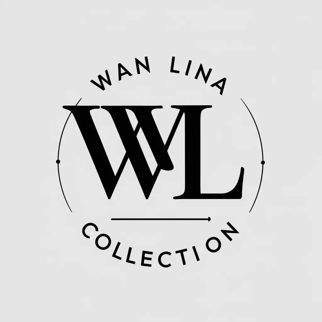 LOGO-Design-For-Wan-Lina-Collection-Modern-WL-Collection-Symbol-on-Clear-Background