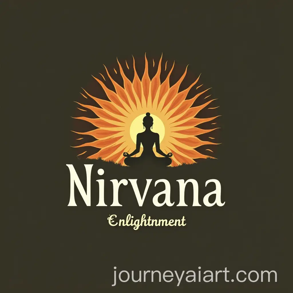 Nirvana-Cafe-Logo-Design-Representing-Peace-and-Enlightenment