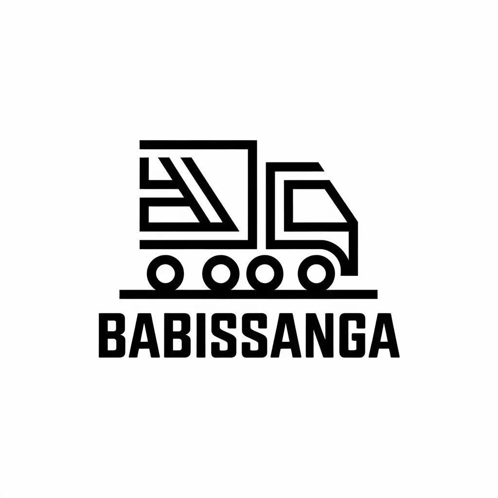 LOGO Design for BABISSANGA Angolan Freight Forwarder with Trucks and Vans Complex Style for Retail Industry