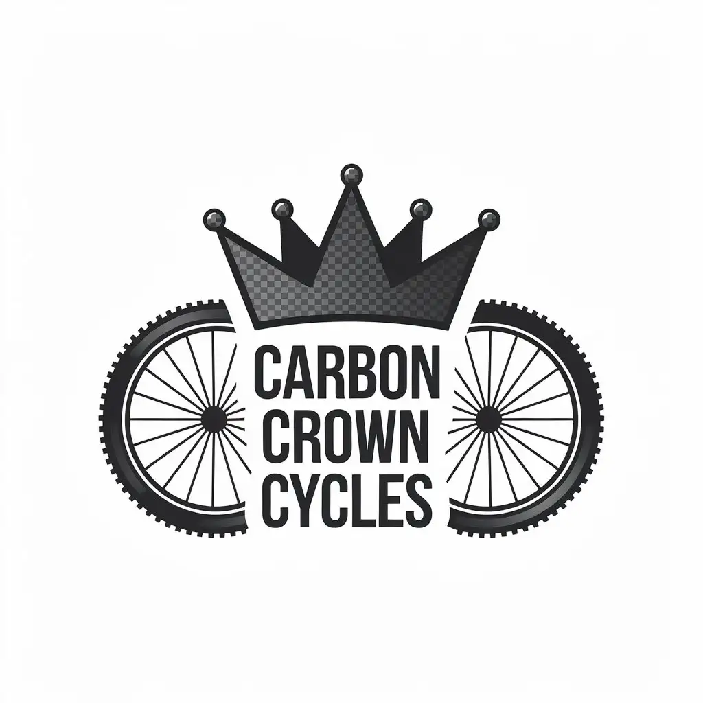 LOGO Design for Carbon Crown Cycles Colorful Crown Cycles with Fitness Theme