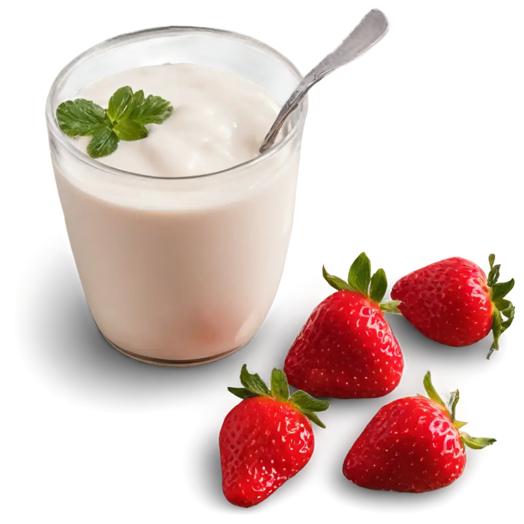 Delicious-Yogurt-with-Strawberries-PNG-Perfect-for-Your-Creative-Projects