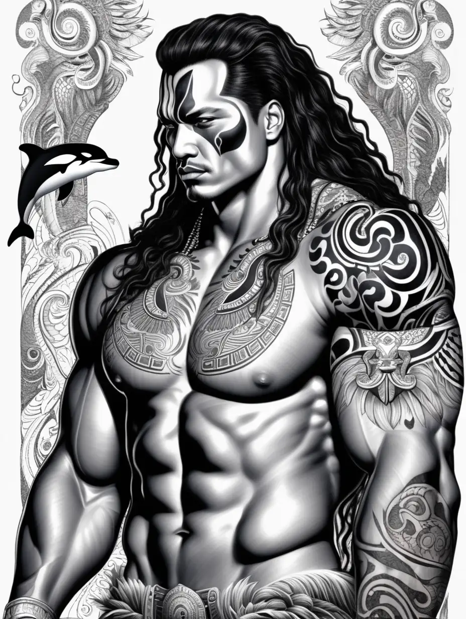 Handsome-Maori-Warrior-with-Orca-Traits-in-a-Tropical-Setting