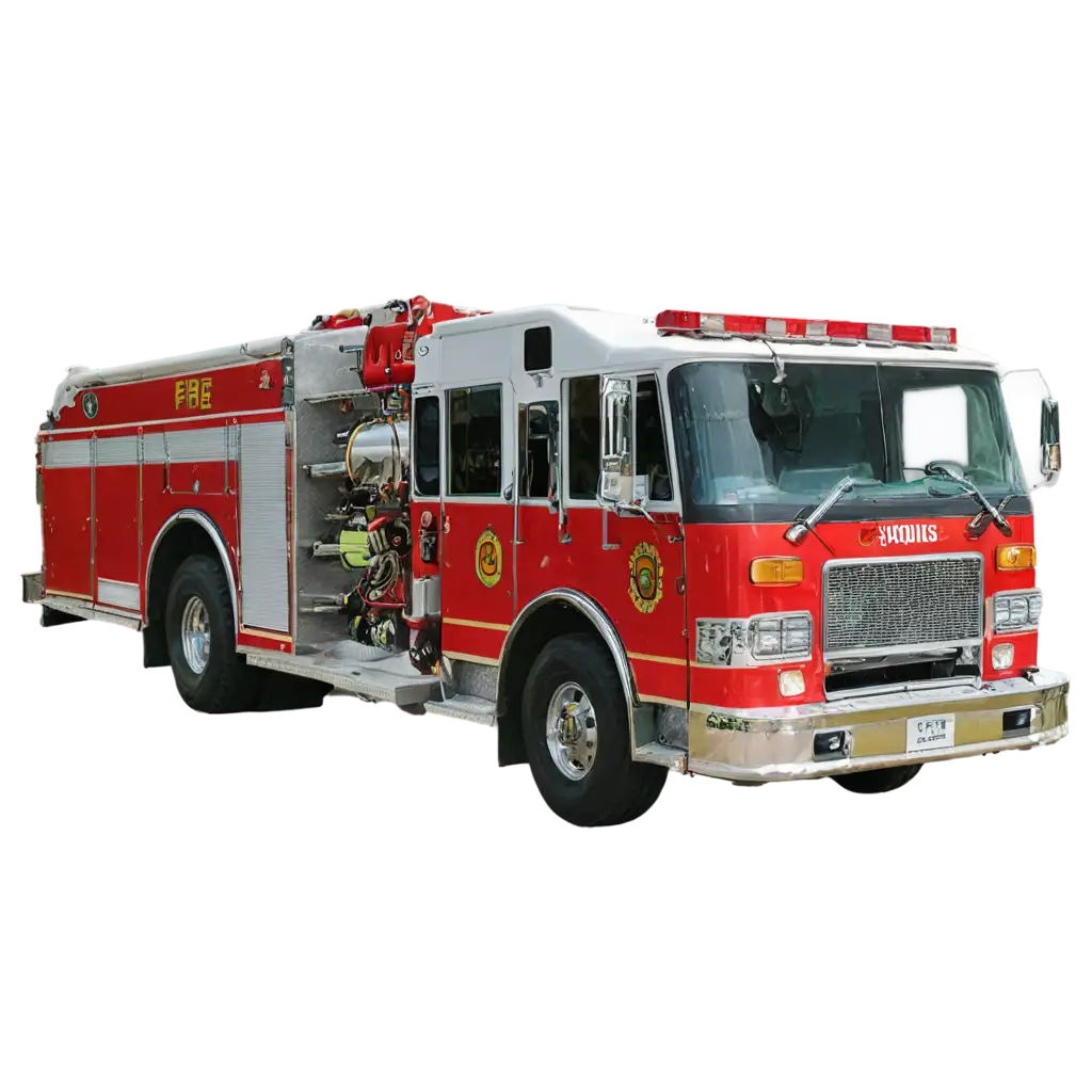 HighQuality-PNG-Image-of-a-Fire-Truck-and-Firefighter-Enhancing-Visual-Clarity-and-Detail