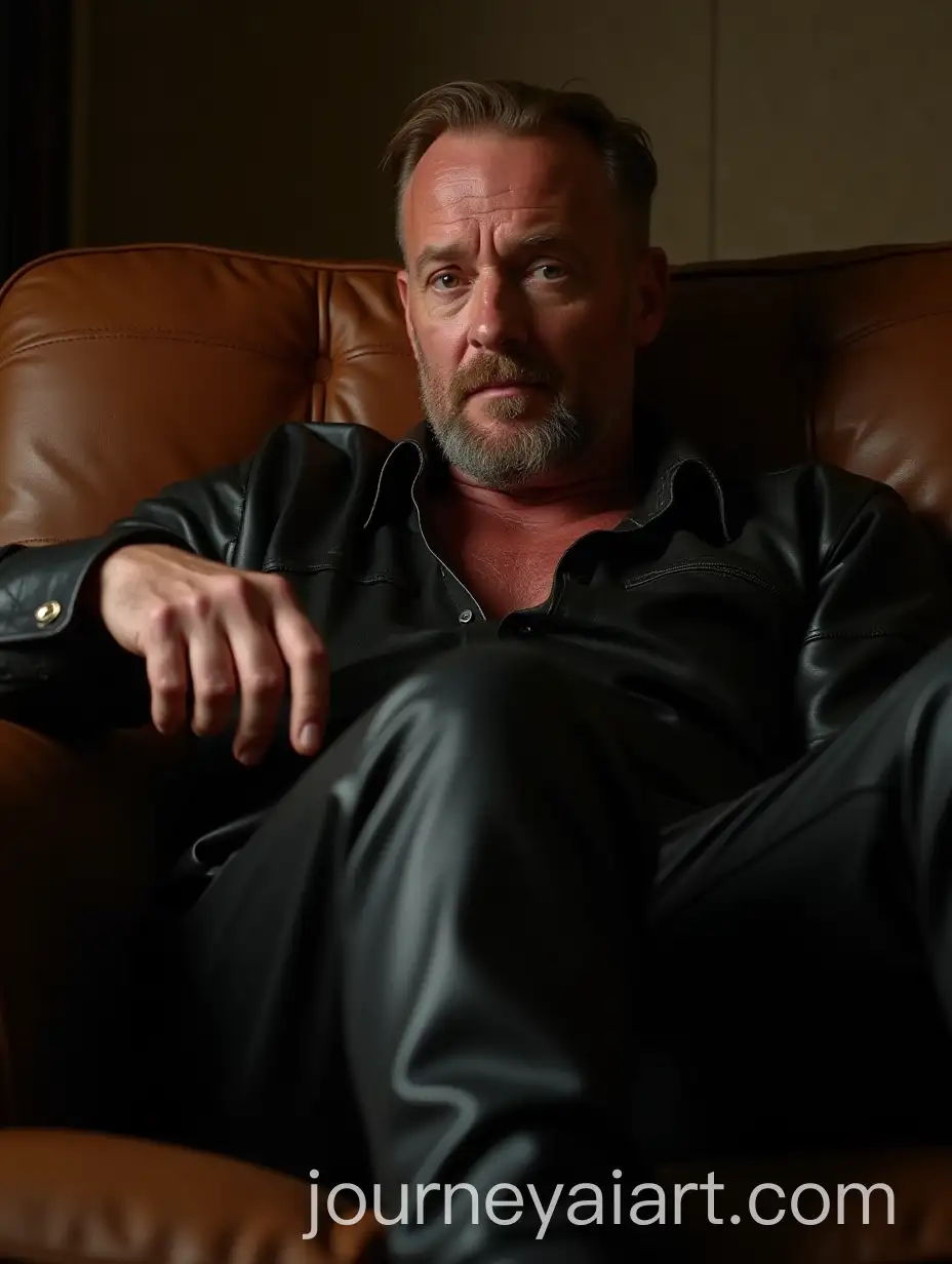 RuggedAI-Art-Prompt-Expansion-40YearOld-Redneck-Relaxing-on-Leather-Couch