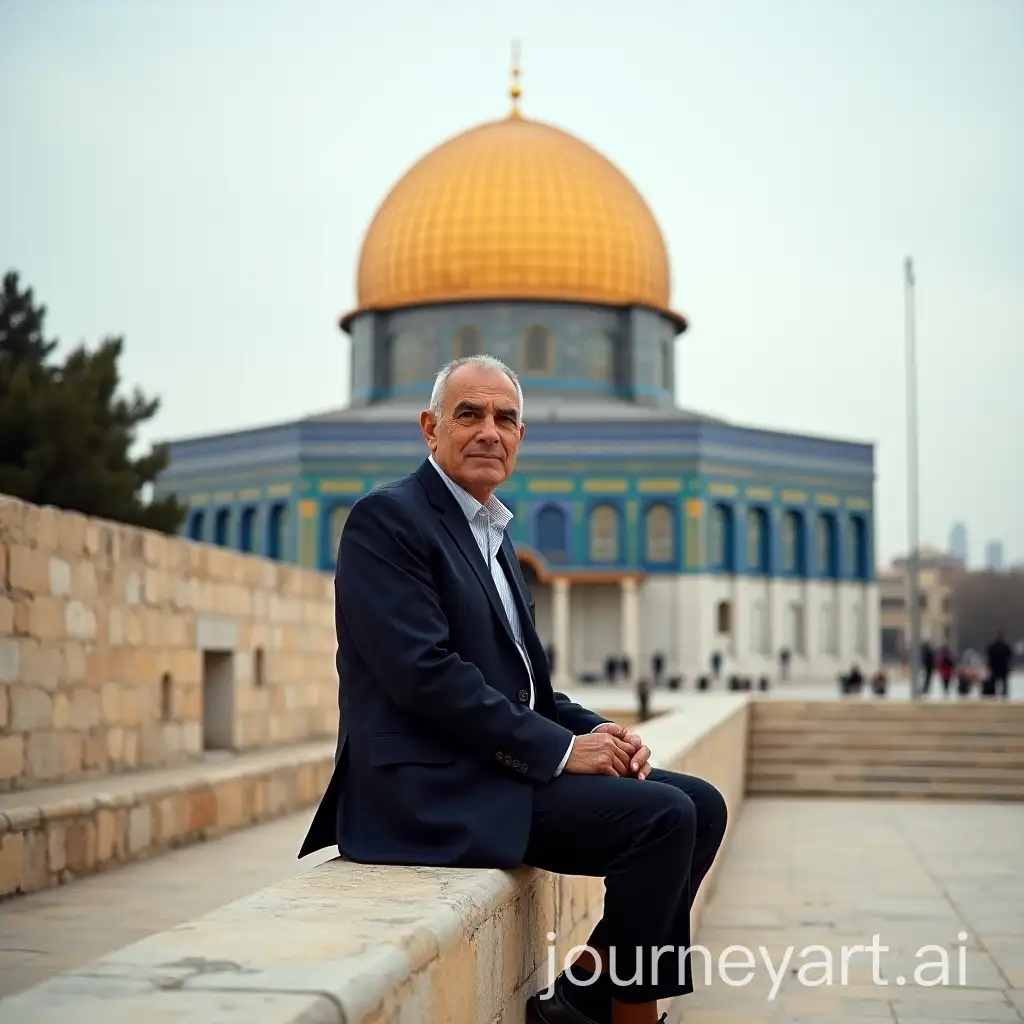 Nabil-Kaouk-with-Dome-of-the-Rock-in-Palestine-Background