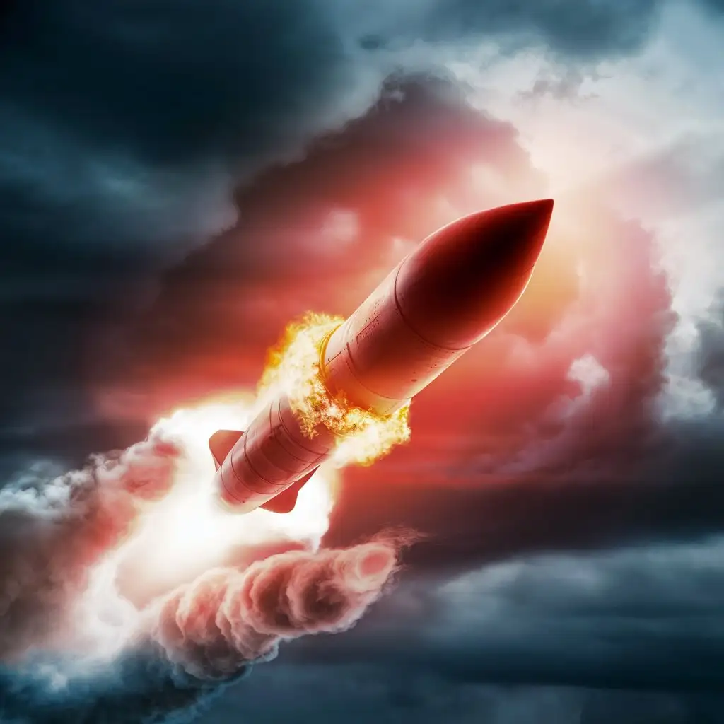 Modern-Nuclear-Missile-Launching-from-Silo-Against-Dramatic-Sky