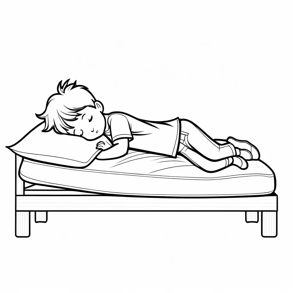 Toddler-Boy-Napping-Coloring-Page-Line-Art-Simplicity