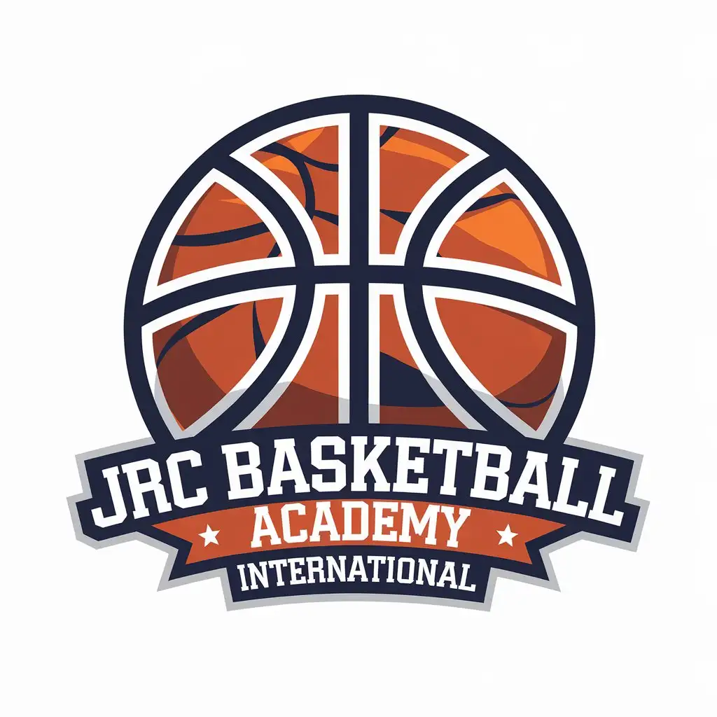 LOGO Design for JRC Basketball Academy International Vector Basketball Symbol with Clear Background