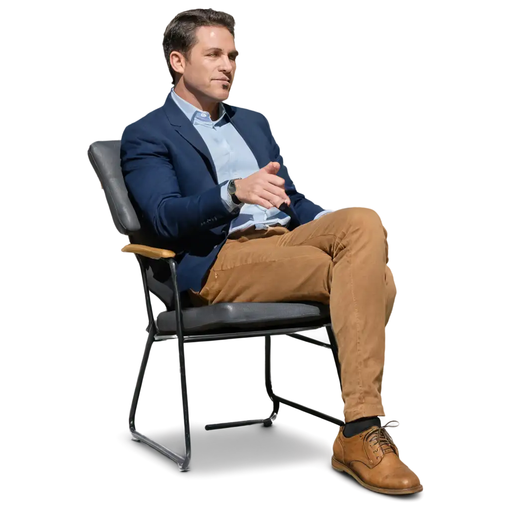 American-Man-Sitting-in-a-Chair-PNG-HighQuality-Transparent-Image-for-Versatile-Usage