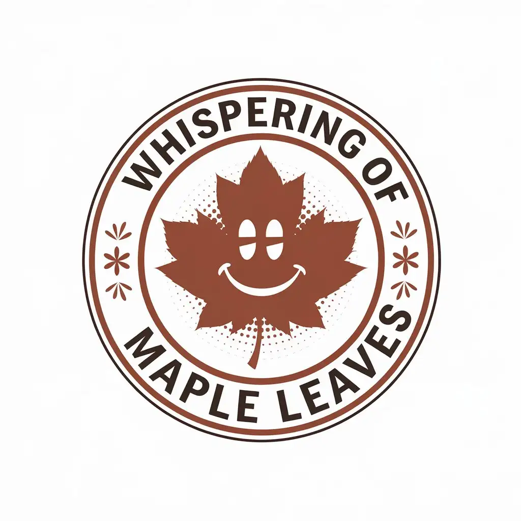 LOGO-Design-for-Whispering-Maple-Leaves-NatureInspired-Symbolism-with-a-Smile