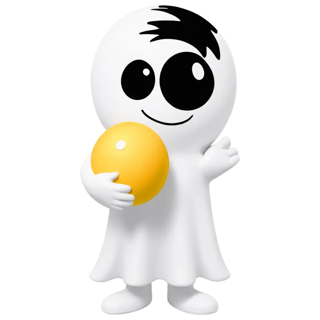 Cute-Ghost-Holding-Balloon-PNG-Image-Perfect-for-Black-Shirt-Printing