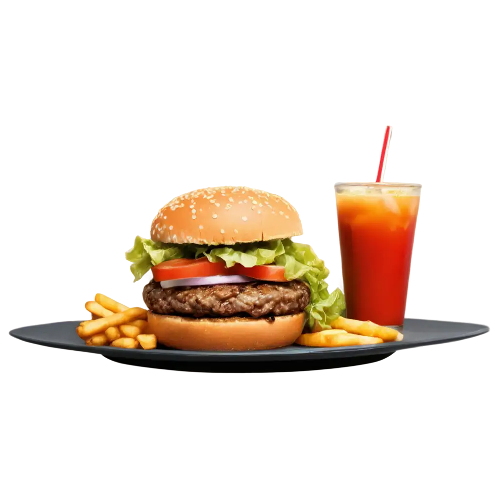 Delicious-Veg-Burger-with-Crispy-Fries-and-Chilled-Coke-PNG-Image-for-Culinary-Inspiration