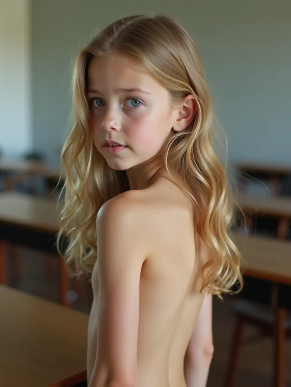 Slender-Young-Girl-with-Wavy-Blonde-Hair-in-Classroom-Setting