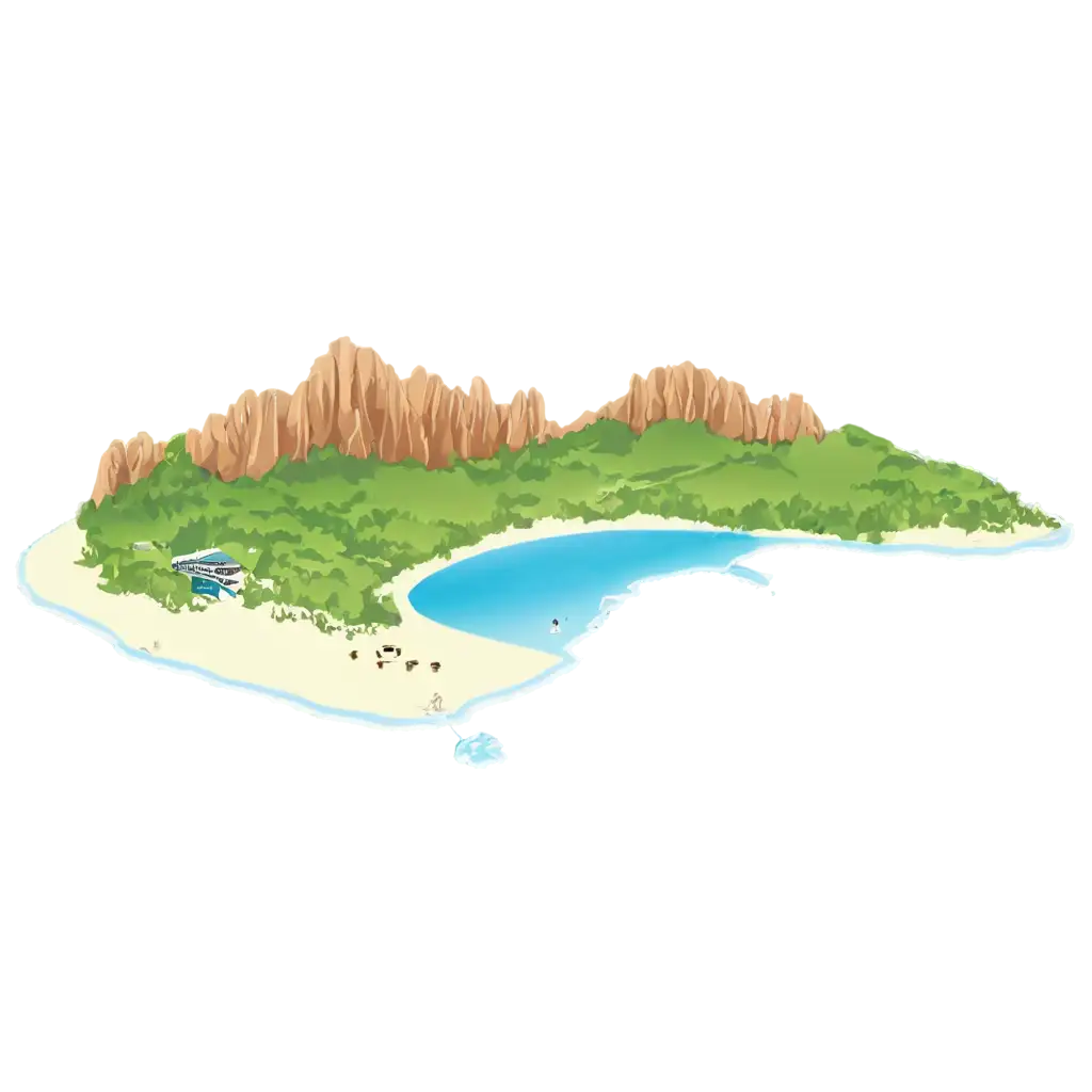 krabi island transparent map