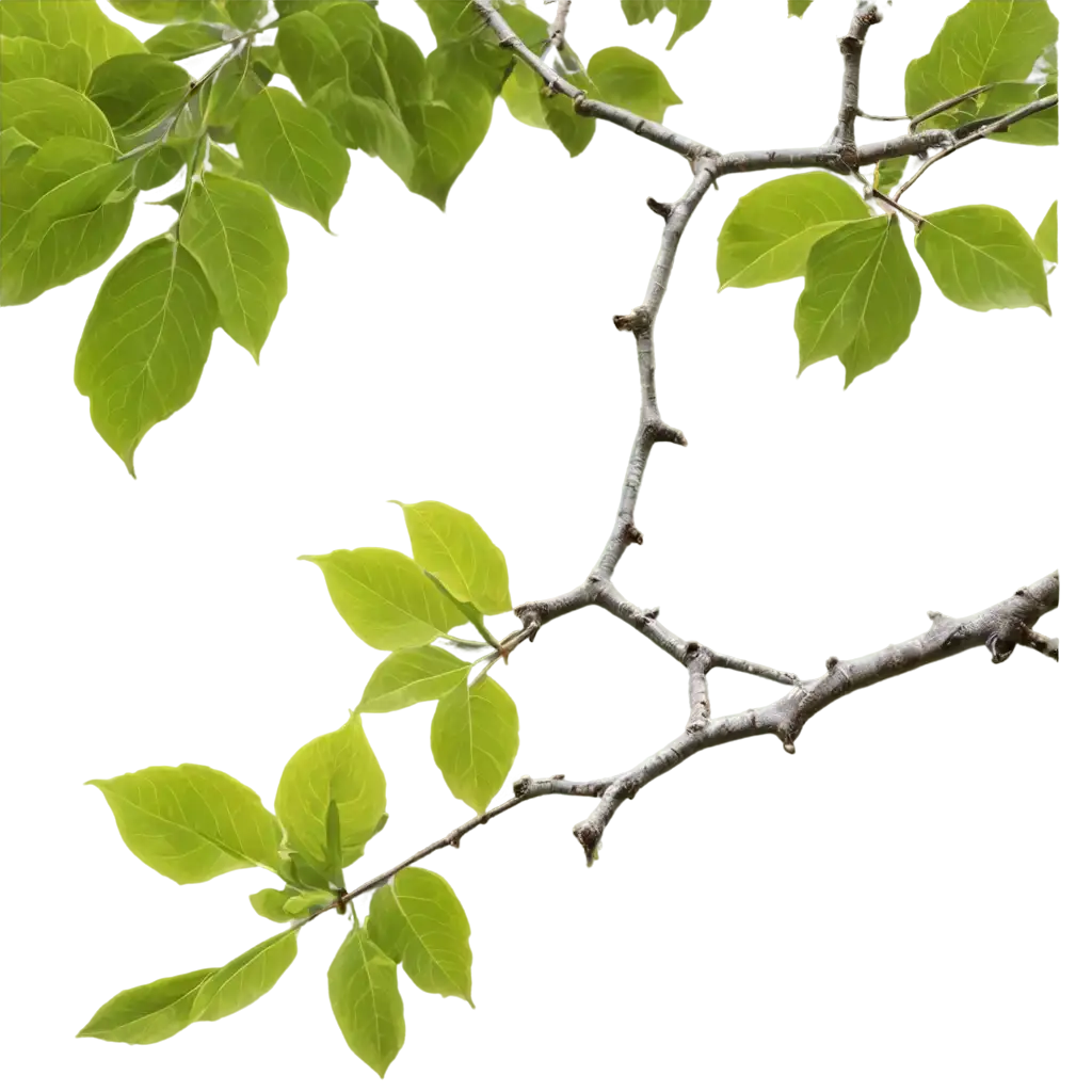 CloseUp-PNG-Image-of-Large-Tree-Branches-with-Leaflets-for-Natural-Aesthetic-Designs