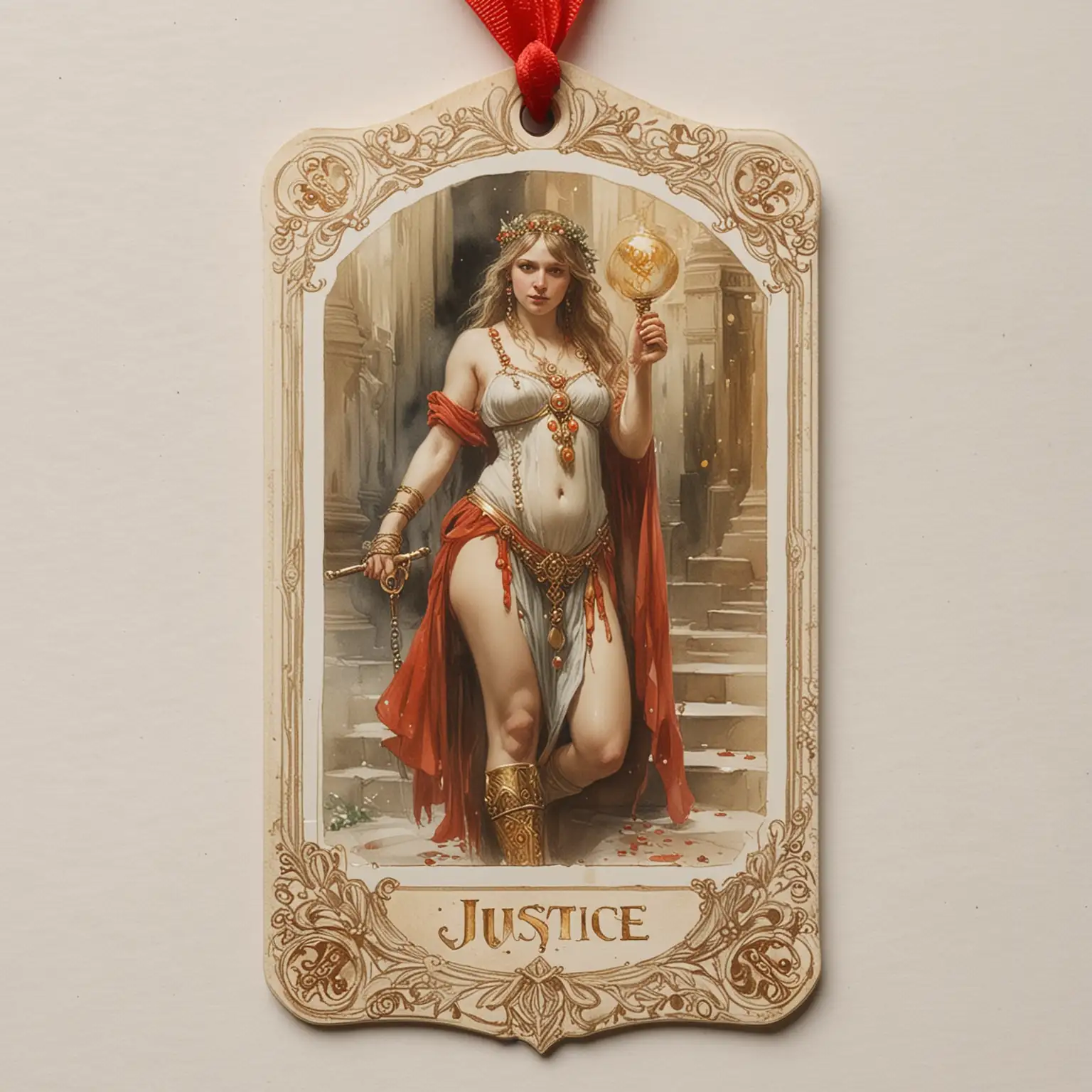 Watercolor-Tarot-Card-Justice-with-Anders-ZornInspired-Style-and-Detailed-Plaque