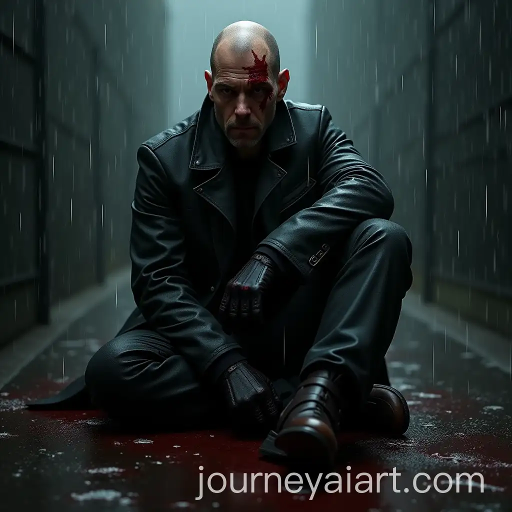Injured-Agent-47-Sitting-in-the-Rain-Realistic-Portrait