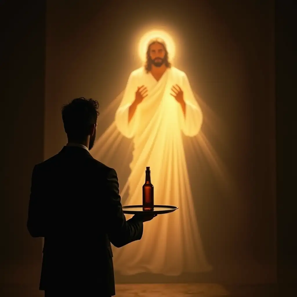 Servant-in-Tuxedo-OfferingAI-Image-Prompt-Expansion-Service-to-Glowing-Ethereal-Figure-of-Jesus