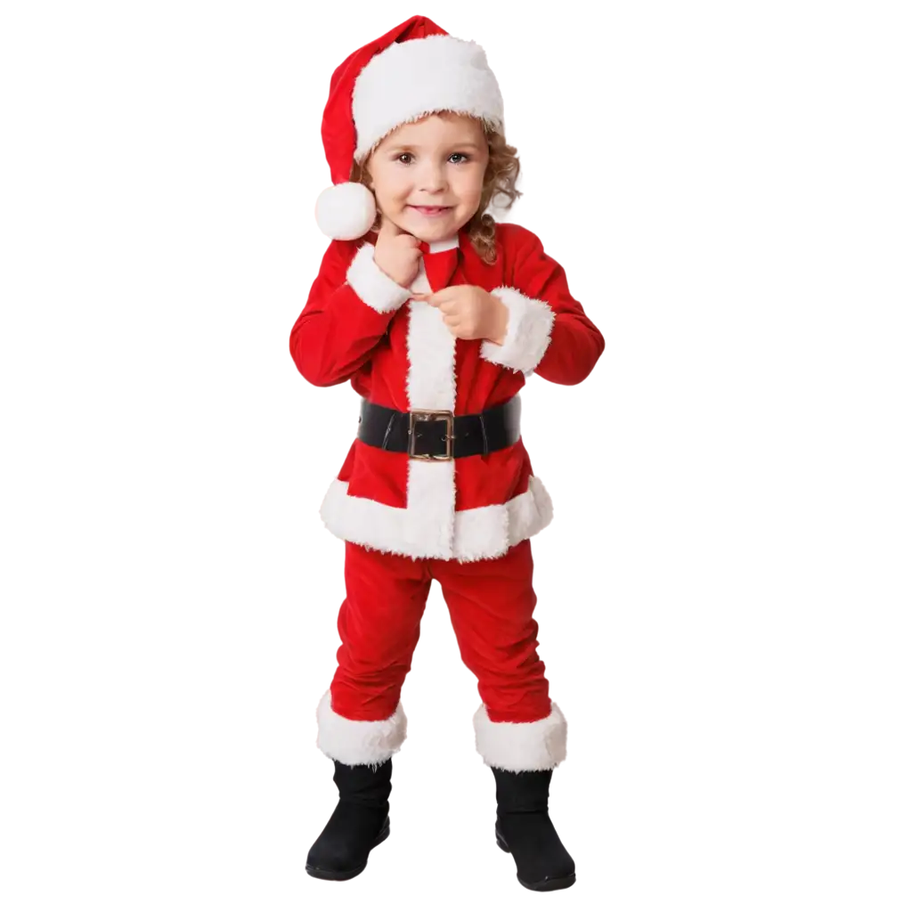 Adorable-Child-Dressed-as-Santa-Claus-HighQuality-PNG-Image-for-Festive-Creations