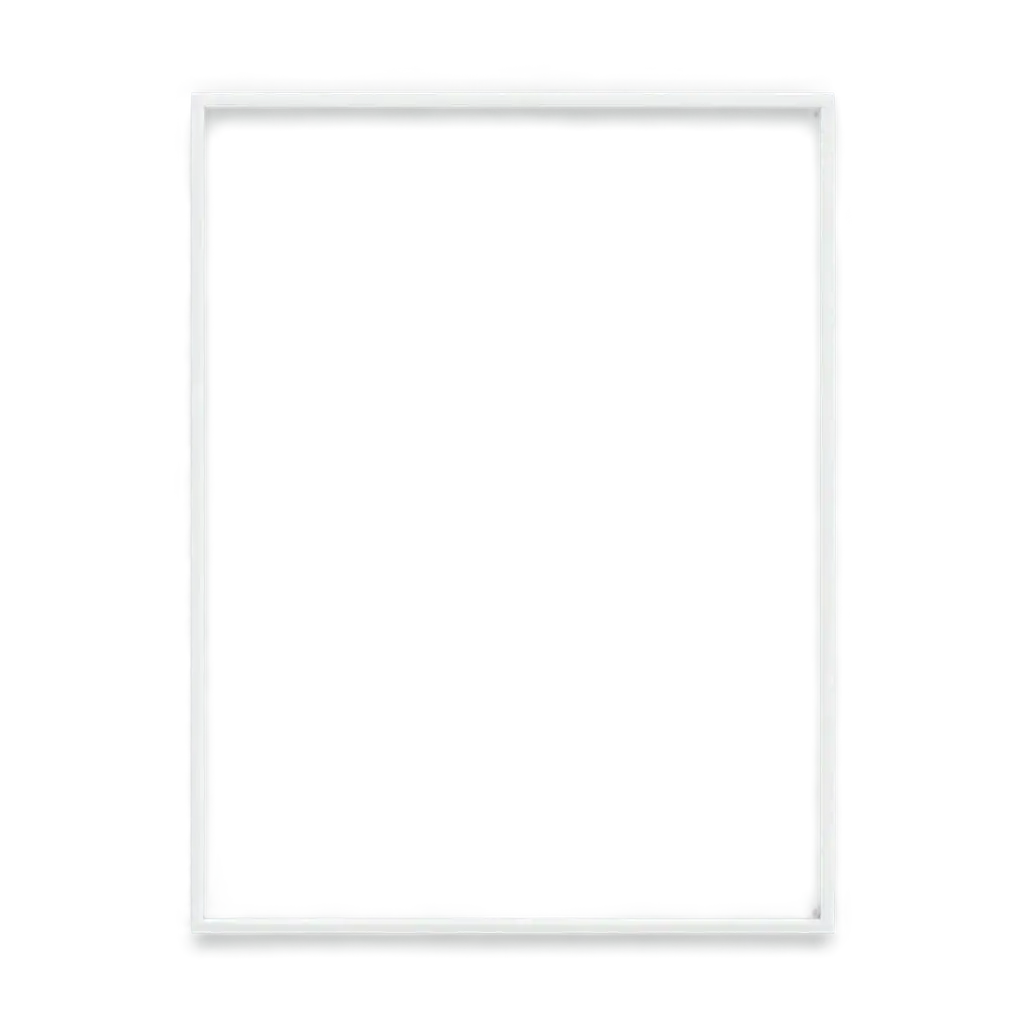 Simple Border frame in white colour png