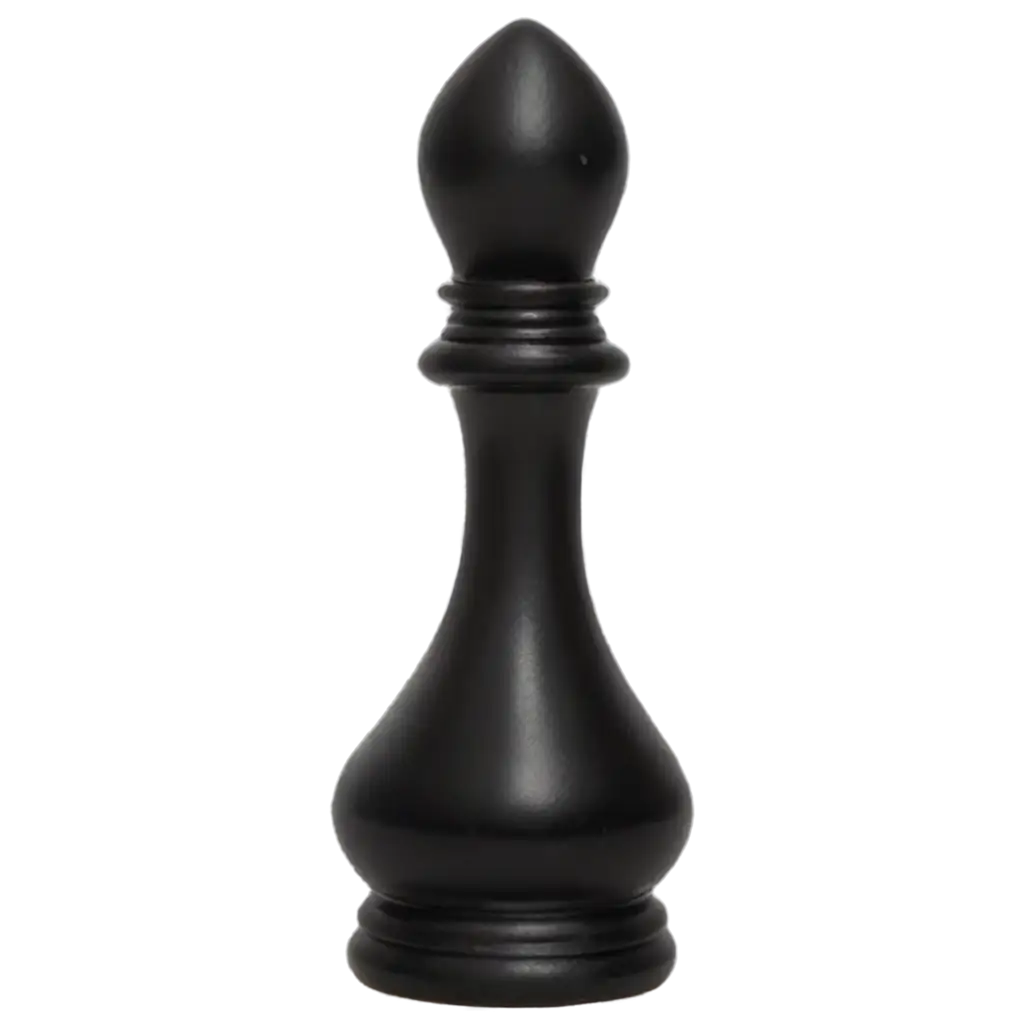 Single-Black-Pawn-PNG-Intriguing-AIGenerated-Chess-Piece-Art