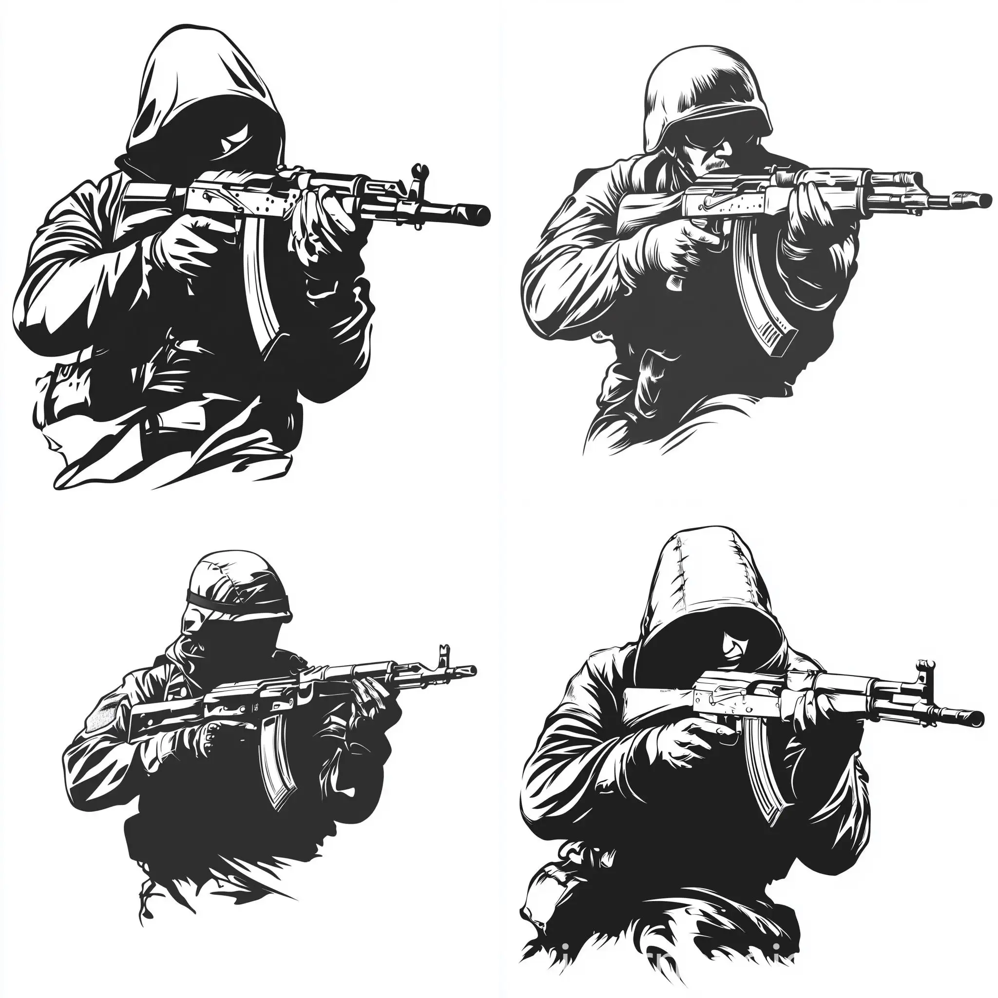 Russian-Soldier-Schematic-Logo-with-AK74-in-Black-and-White