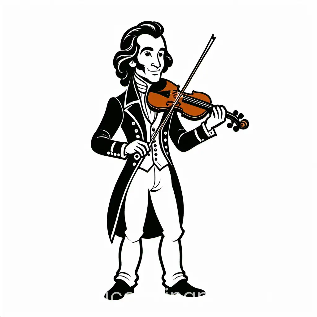 Italian-Violinist-and-Composer-Cartoon-Style-Children-Clipart