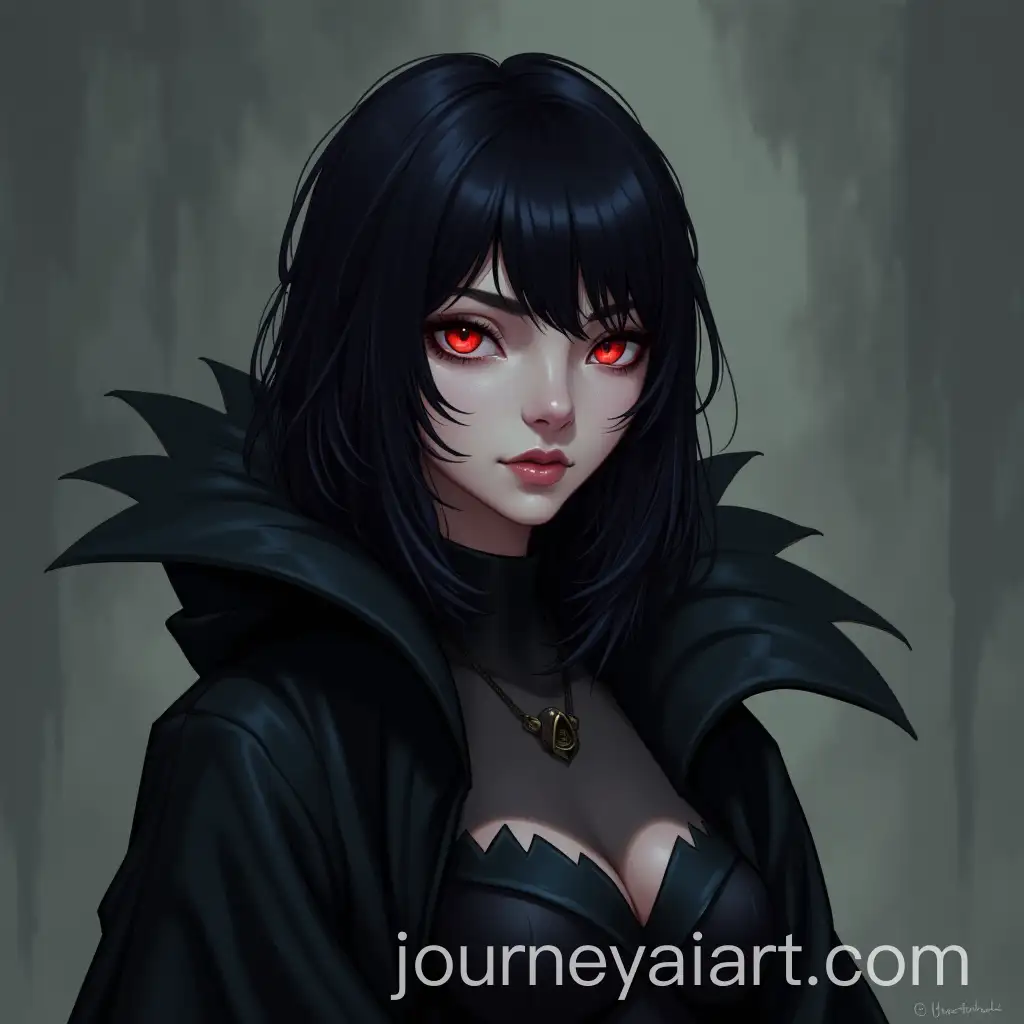 Aasimar-Warlock-with-Black-Hair-and-Eyes-in-Mystical-Setting