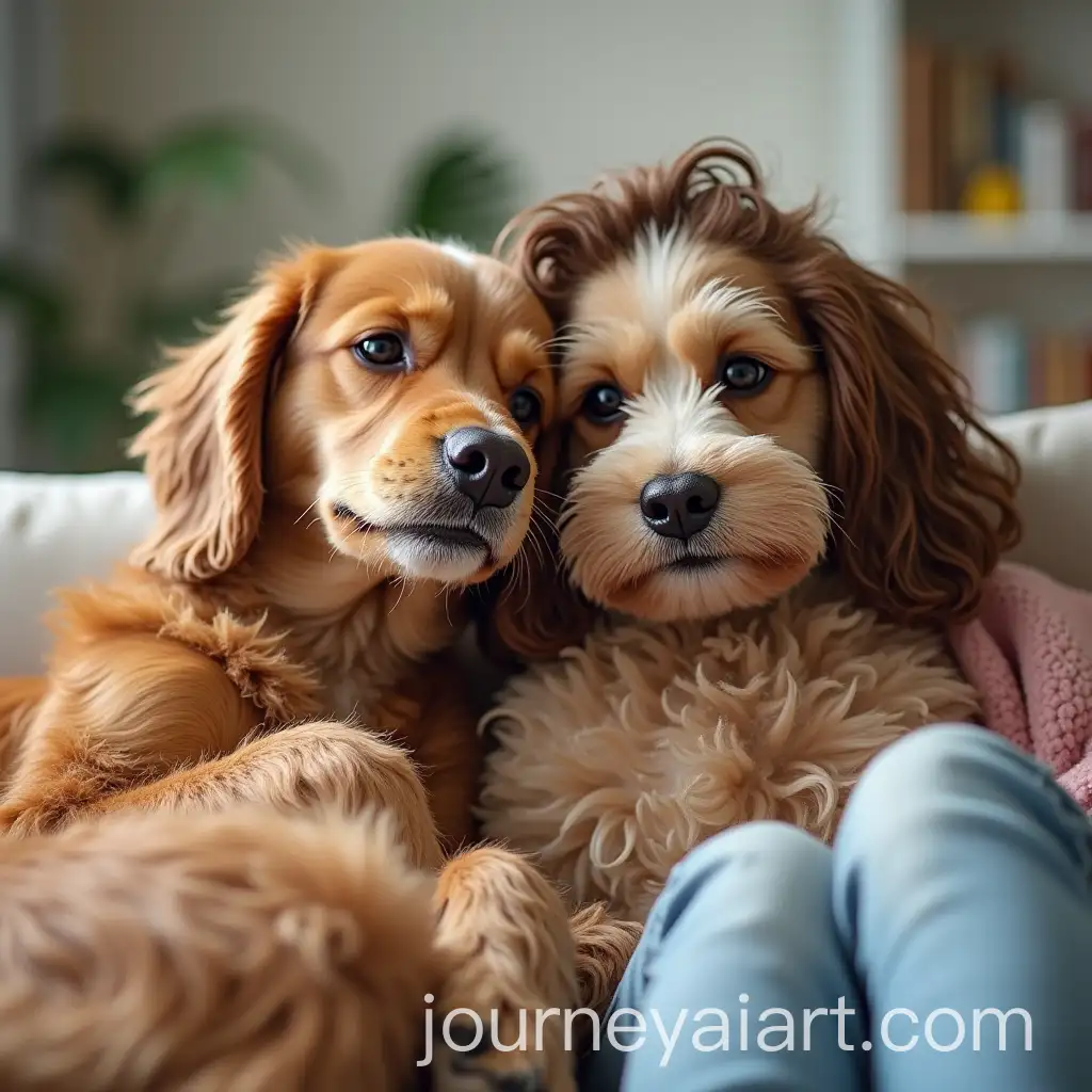 Two-Friends-RelaxingAI-Image-Prompt-Expansion-with-a-Dog-in-a-Casual-Setting
