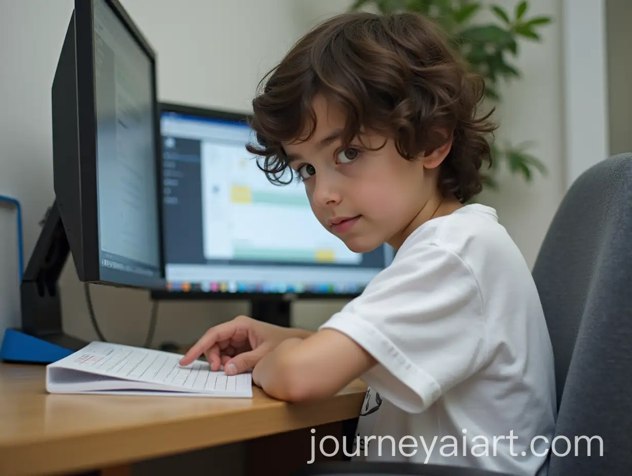 Young-Italian-Man-Organizing-Life-at-Desk-with-Dual-Monitors